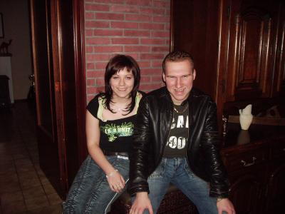 mon cousin que j'adore et moi avant d'aller au vegas pour mon annif :)