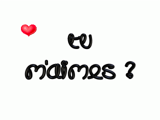 je t'aime........